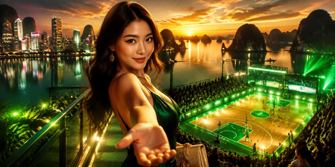 Người chơi tại Vịnh Hạ Long theo dõi kèo bóng rổ và nhận ưu đãi cá cược